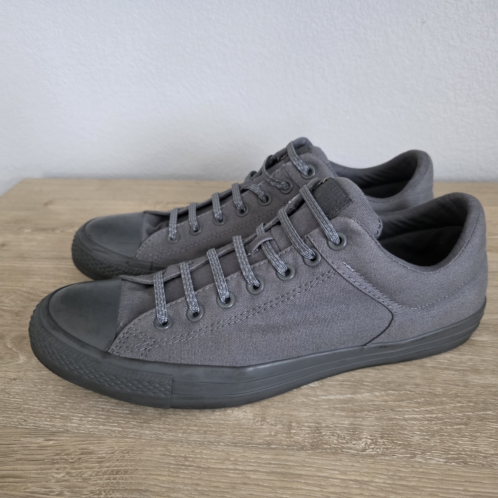 Converse Gray Canvas Low-Top Sneakers